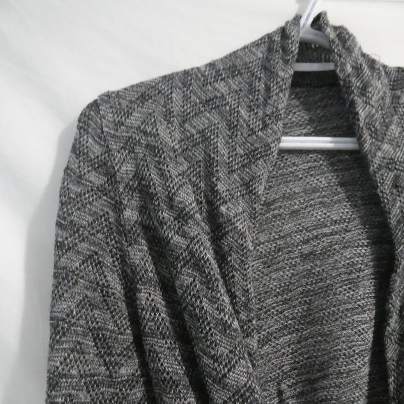 GEORGE | medium | Chevron Salt and Pepper Tie Waist Cardigan | GUC - Picture 4 of 16